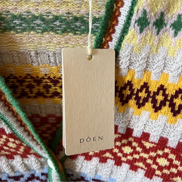 NWT Doen Alba cardigan IN CREAM MONTE ROSA size S L XL - Picture 10 of 10